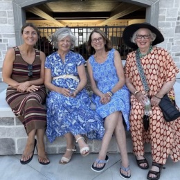 a group of women sitting together